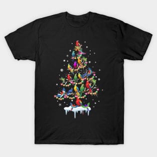 Birds Christmas Tree T-Shirt